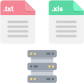 CSVやExcel形式で出力する工程
