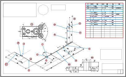 自動解析された図面のイラスト