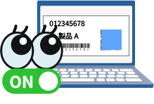 監視モードをオンにして、自動でマスク処理を実行しているイラスト